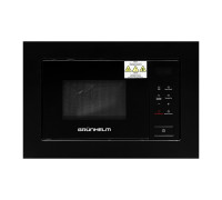 Мікрохвильова піч вбудована - GBMW 20MB800 Grunhelm чорна 20л. 800 Вт.