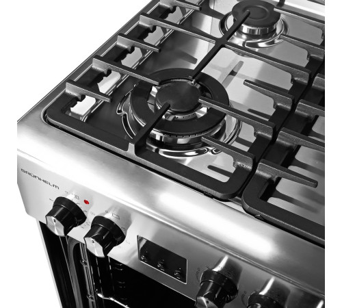 Плита газоэлектрическая Grunhelm FD66234I Нержавейка