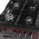 Плита газоэлектрическая Grunhelm FG5612BU Бургунди
