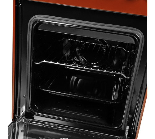 Плита газова Grunhelm G4FG5612BRB Коричнево-чорна