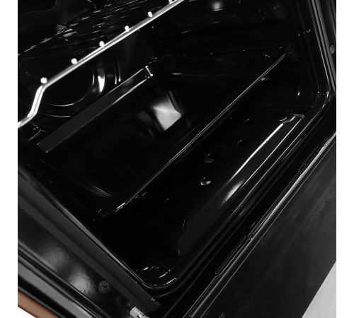 Плита газова Grunhelm G4FG5612BRB Коричнево-чорна