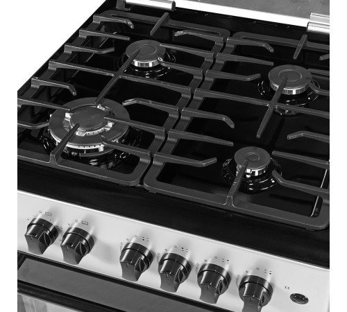 Плита газовая Grunhelm G4FG66124GB Серо-черная