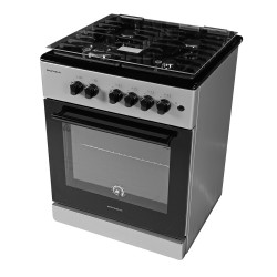 Плита газова Grunhelm G4FG66124GB Сіро-чорна