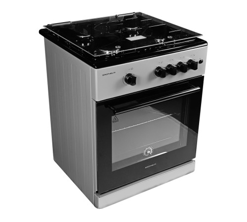 Плита газовая Grunhelm G4FG6612GB Серо-черный