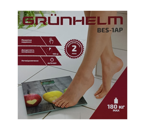 Ваги для ванної GRUNHELM BES-1AP (Яблуко)