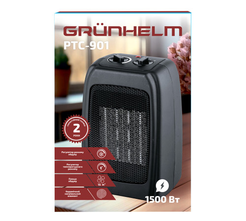 Тепловентилятор керамический - PTC-901 Grunhelm