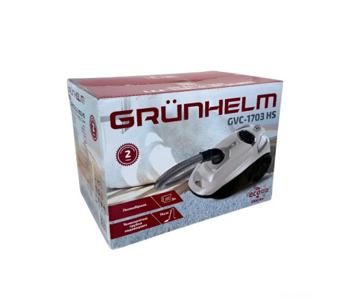 Пилосос GVC-1703 HS з мішком ECO POWER Grunhelm сіро-чорний