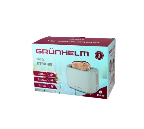 Тостер GTR01BE бежевий Grunhelm