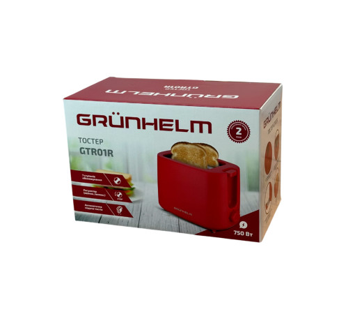 Тостер GTR01R червоний Grunhelm