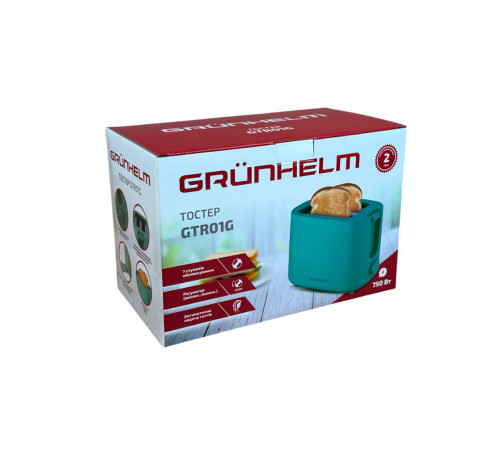 Тостер GTR01G зелений Grunhelm