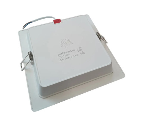 Светильник LED квадратный врезной - DL-S 18W 170х170х29.5 мм Grunhelm