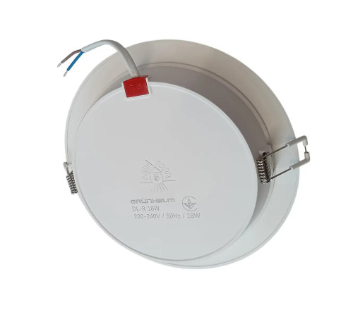 Cвітильник LED круглий врізний - DL-R 18W 170х29.5 мм Grunhelm