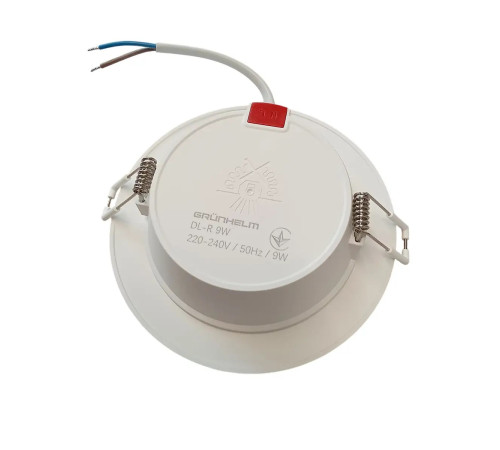 Cвітильник LED круглий врізний - DL-R 9W 120х29.5 мм Grunhelm