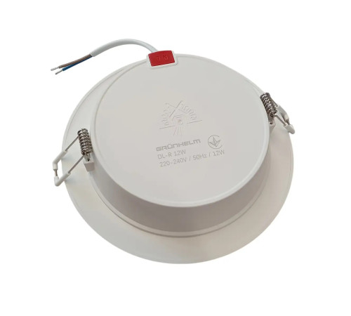 Cвітильник LED круглий врізний - DL-R 12W 145х29.5 мм Grunhelm