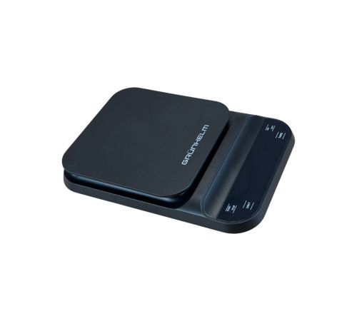 Ваги кухонні з таймером для кави та спецій - KES-030B чорнi Grunhelm