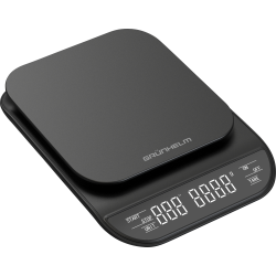 Ваги кухонні з таймером для кави та спецій - KES-030B чорнi Grunhelm