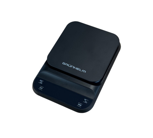 Ваги кухонні з таймером для кави та спецій - KES-030B чорнi Grunhelm