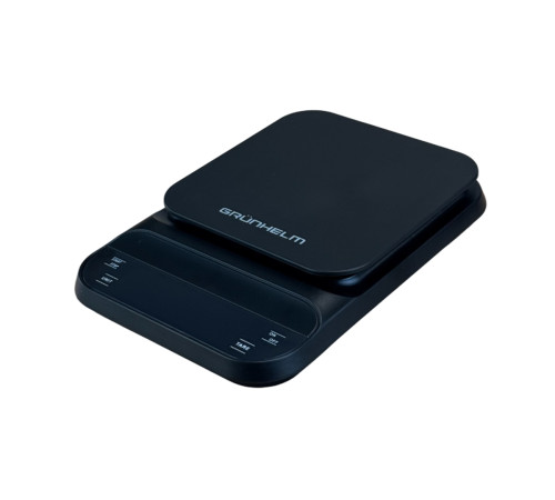 Ваги кухонні з таймером для кави та спецій - KES-030B чорнi Grunhelm