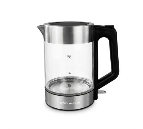 Електрочайник Скло - EKG-25707B чорний Grunhelm