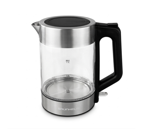 Електрочайник Скло - EKG-25707B чорний Grunhelm