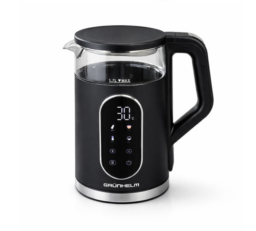 Електрочайник Скло - EKG-25702B чорний Grunhelm