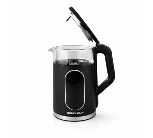 Електрочайник Скло - EKG-25702B чорний Grunhelm