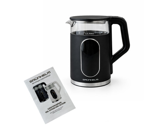 Електрочайник Скло - EKG-25702B чорний Grunhelm