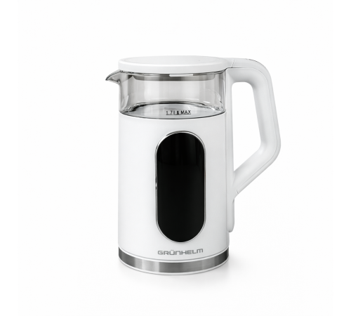 Електрочайник Скло - EKG-25702W бiлий Grunhelm