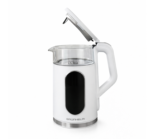 Електрочайник Скло - EKG-25702W бiлий Grunhelm