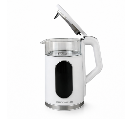 Електрочайник Скло - EKG-25702W бiлий Grunhelm