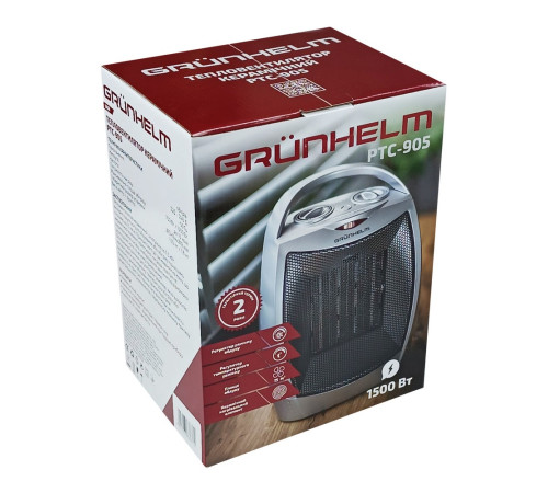 Тепловентилятор керамический GRUNHELM PTC-905
