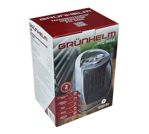 Тепловентилятор керамический GRUNHELM PTC-905A
