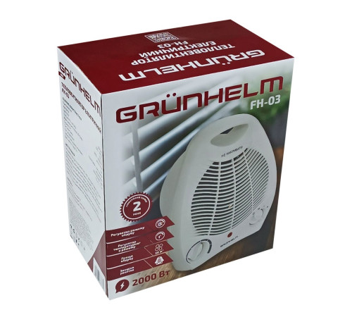 Тепловентилятор спіральний GRUNHELM FH-03