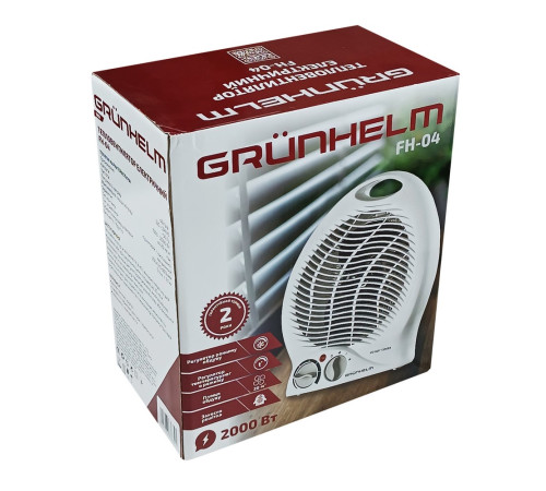 Тепловентилятор спіральний GRUNHELM FH-04