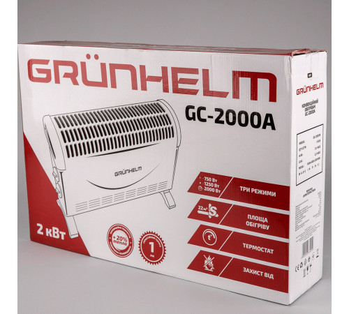 Конвекторный обогреватель Grunhelm GC-2000A Конвекторный обогреватель Grunhelm GC-2000A