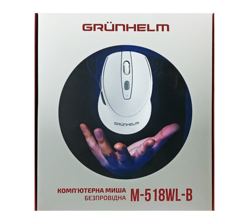 Мышь компьютерная беспроводная M-518WL-B GRUNHELM Мышь компьютерная беспроводная M-518WL-B GRUNHELM